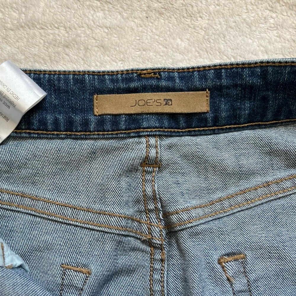 New Joe’s Jeans Karen High Rise Denim Distressed Mini Skirt Women Size 29 - Picture 3 of 8